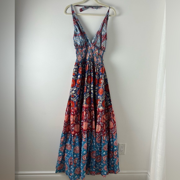 Maxine Zeaberg Dresses & Skirts - NWT Maxine Zeaberg Halter Maxi Dress, Lined, Floral Size 1 (S)